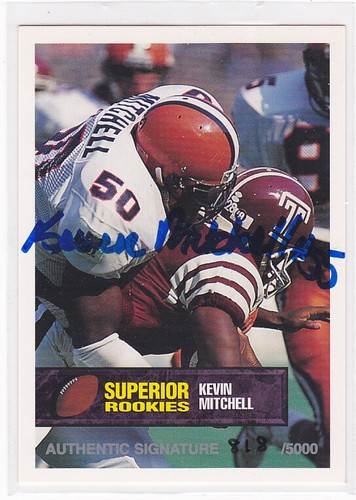 KEVIN MITCHELL SU SYRACUSE ORANGEMEN 1994 SUPERIOR ROOKIES AUTOGRAPH