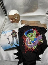 halloween zombie skateboarder costume scary mask 