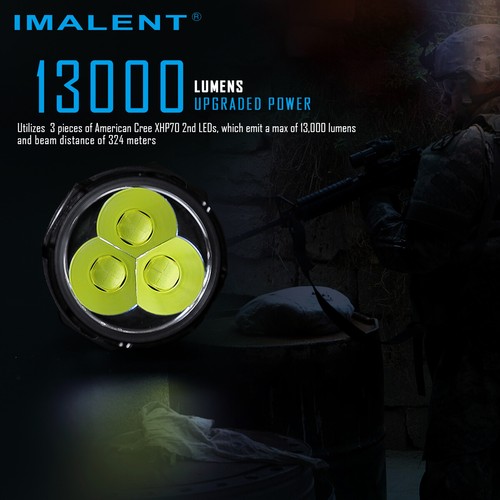 Linterna ultracompacta con batería recargable IMALENT MS03 13000 lúmenes EDC - Imagen 3 de 10