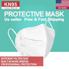 KN95 Protective 5 Layers Face Mask 50 PACK Disposable Mask