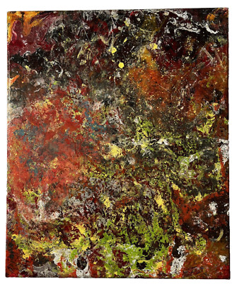 Abstract Art Original Painting 24x20 Oil on Canvas Artist Christopher Davis 201