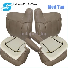 For Chevy Silverado GMC Sierra 1999-2002 Front Seat Cover Foam Cushion Tan 522