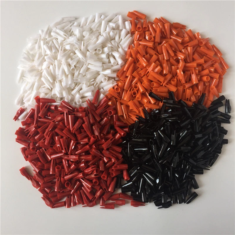 100 Pcs 5/16" Plastic Nocks Glue-on Nock Arrow Tail Archery Arrow Accessories C4 - Image 2 of 4