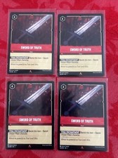 4x Disney Lorcana Rare - Sword Of Truth - 136/204 MINT x4