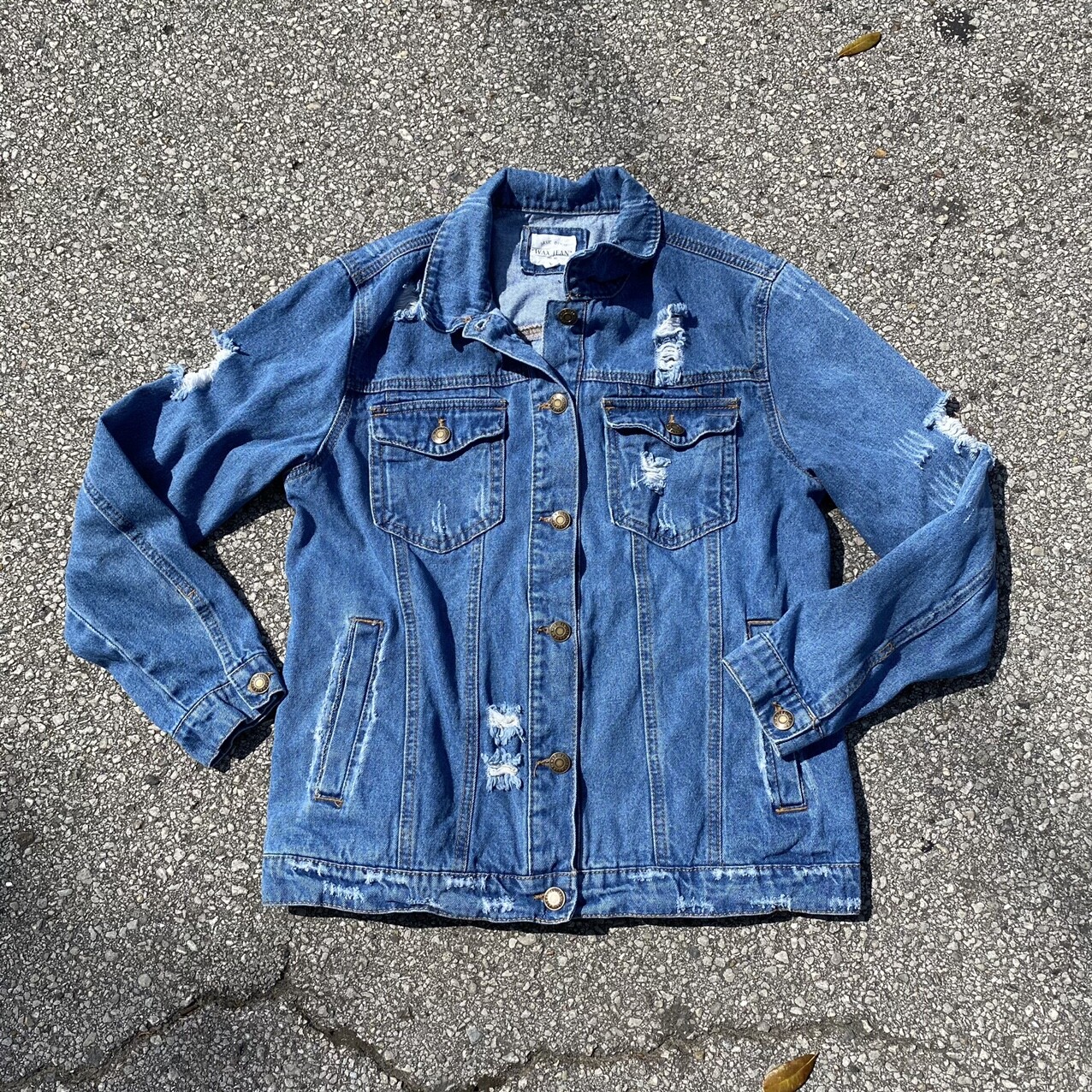 basic denim wax jean jacket