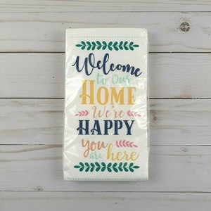 Paper Dinner Napkins Welcome To Our Home Guest Towels Buffet Party 16 Count Ebay