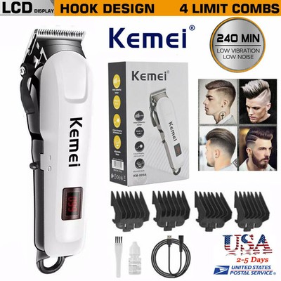 Kemei-809A Cordless Hair Trimmer & Clipper Professional Electric Cutting Machine