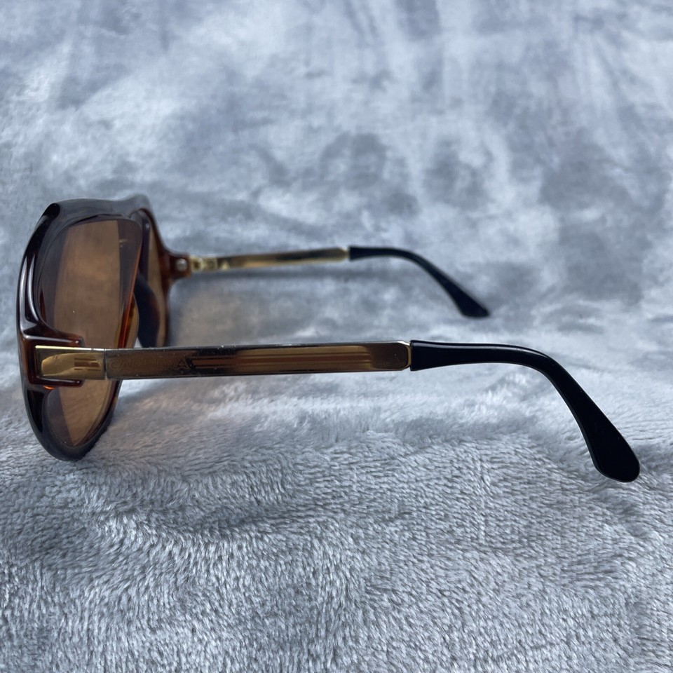 Vtg CARRERA Sunglasses 5512 11 RARE Aviator FRAMES ONLY Brown Gold eBay