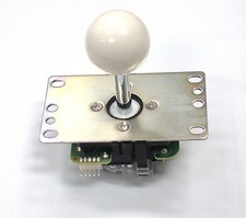 Sanwa JLF-TP-8YT-SK OEM White Ball Handle Arcade Joystick 4  8 Way Adjustable