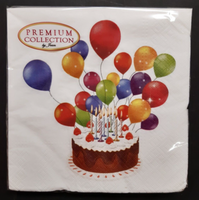 * Servietten Premium Collection 20Er 33X33Cm 3 - Lagig / Happy Birthday