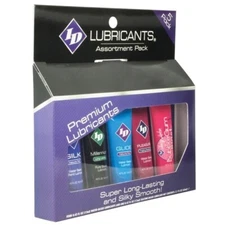 ID Sensual Lubricants 5 Pack Assorted Sampler Personal Lube Lubricant