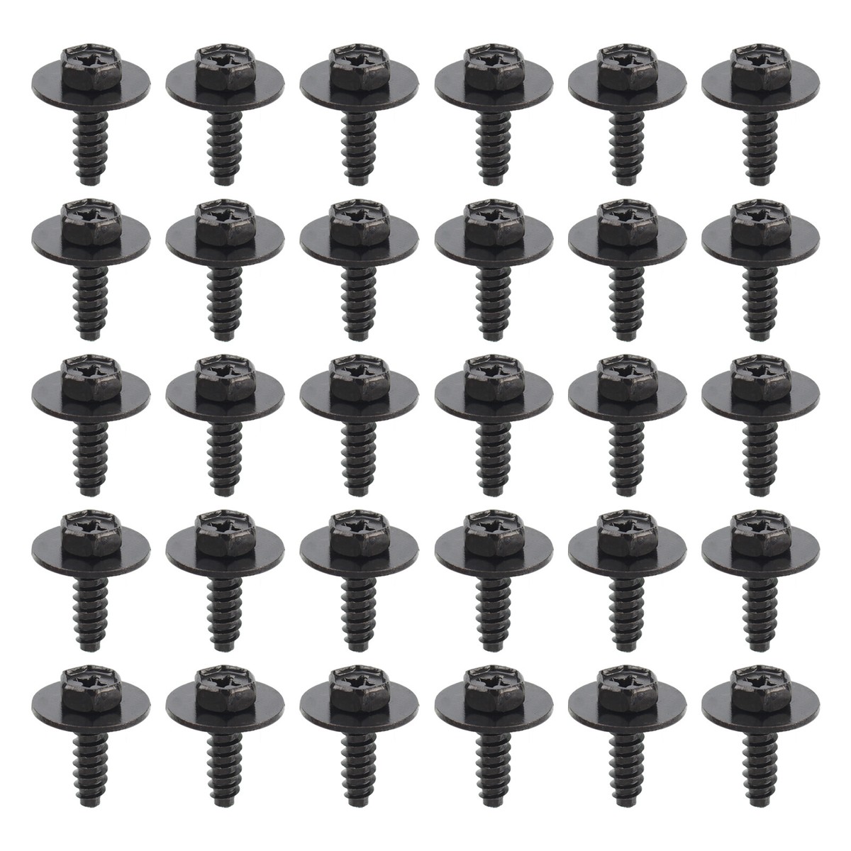 30Pcs 8mm Hex Splash Baffle Bolt Bumper Retainer Screw For Mazda