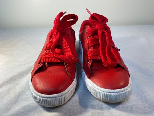Zapatillas deportivas PUMA Basket Heart DE para mujer rojas cordones anchos - EE. UU. 9 - Imagen 5 de 7