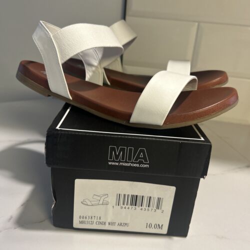 MIA Cindi Sandal White 10 M New