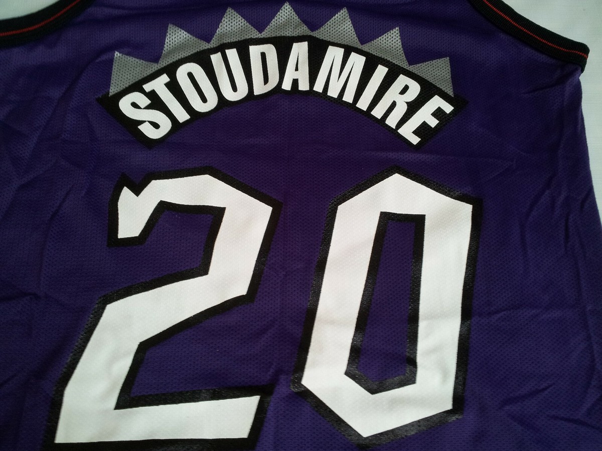 VINTAGE MADE IN USA CHAMPION TORONTO RAPTORS #20 STOUDAMIRE