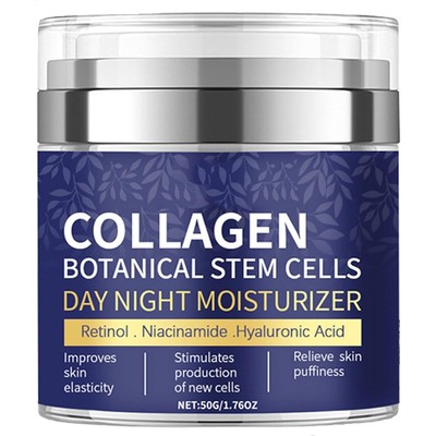Collagen Face Moisturizer with Airless Pump - Botanical Stem Cells... 