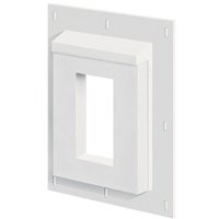 Builders Edge SMR68TW Sturdimount Receptacle Primed Mounting Block, 6
