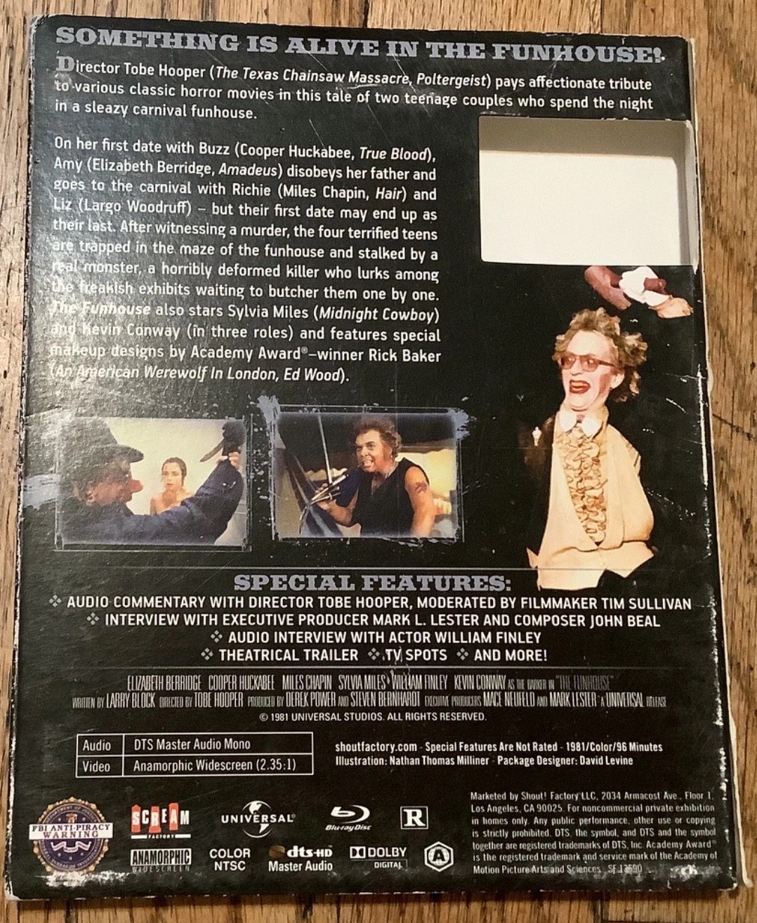 SET of 3 SCREAM FACTORY Candyman FUNHOUSE Carrie ALL w/OOP Slipcovers