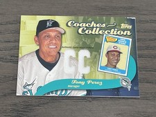 2002 Topps Coaches Collection Relics Tony Perez #CC-TP Florida Marlins