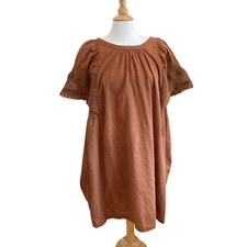 New Old Navy Flutter Sleeve Dress, Lace, A-Line, Flowy, Light Brown, Size XL