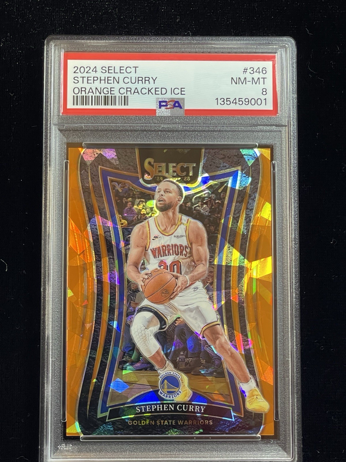 2024 Select #346 Stephen Curry Mezzanine Orange Cracked Ice /275 RARE PSA POP