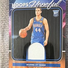 Panini 2024-25 NBA Hoops Hopeful Memorabilia Nikola Topic #HHM-NTT RC Auto