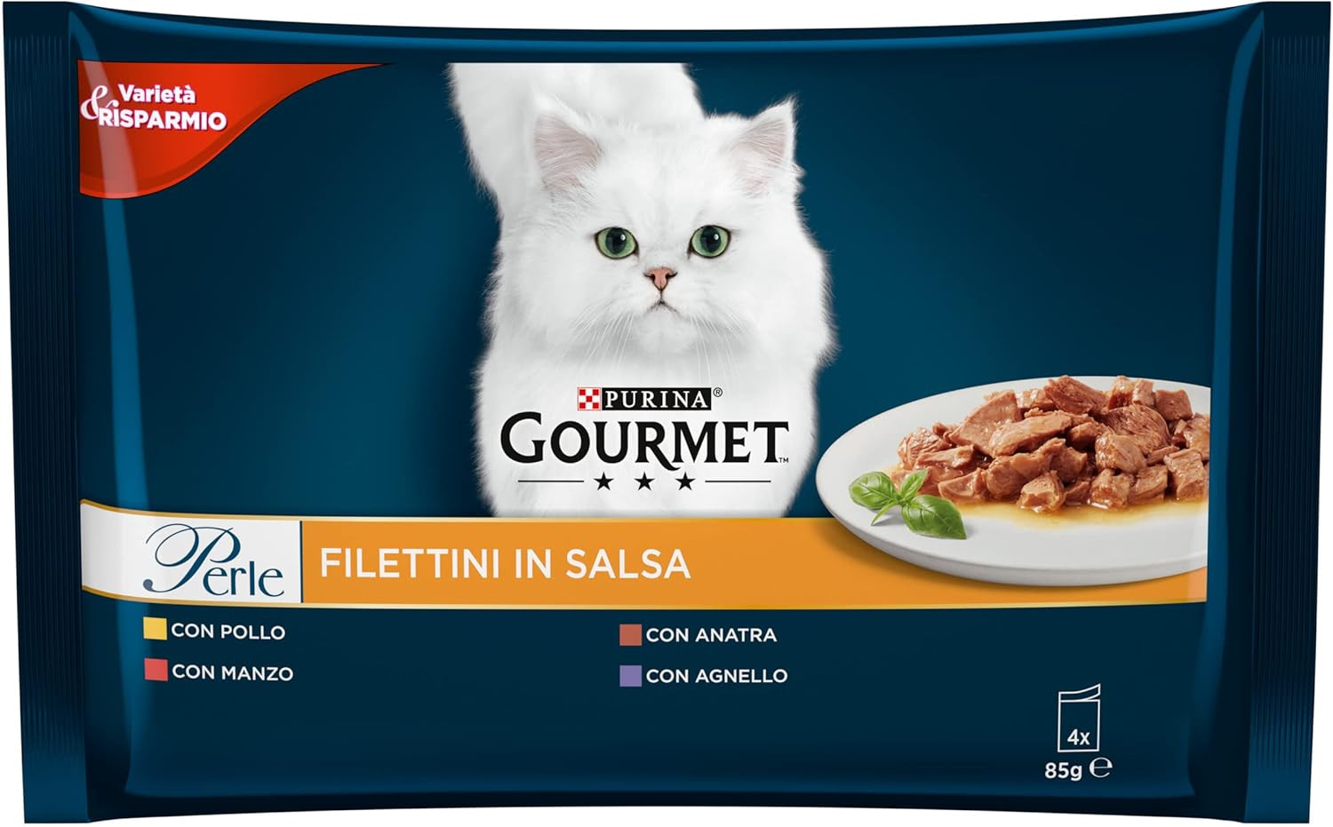 Gourmet Perle Filettini: Il Regalo Quotidiano per il Tuo Gatto Adulto - 2