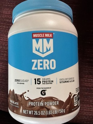 Box of Six Muscle Milk Zero Protein Powder Chocolate
