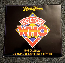 DOCTOR WHO 1996 CALENDAR - 30 YEARS OF RADIO TIMES SIGNED JON PERTWEE TOM BAKER
