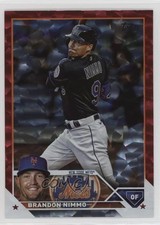 2023 Topps Series 2 Red Foil 17/199 Brandon Nimmo #614 2r8