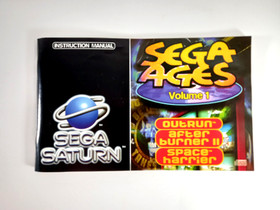 SEGA AGES Volume 1 Sega Saturn Cased Game w/ Manual  Boxed Video Game CD
