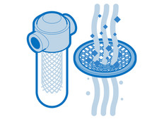 MIDEA 12131000087109 1/2" Water Filter Block Plastic NPT Connection