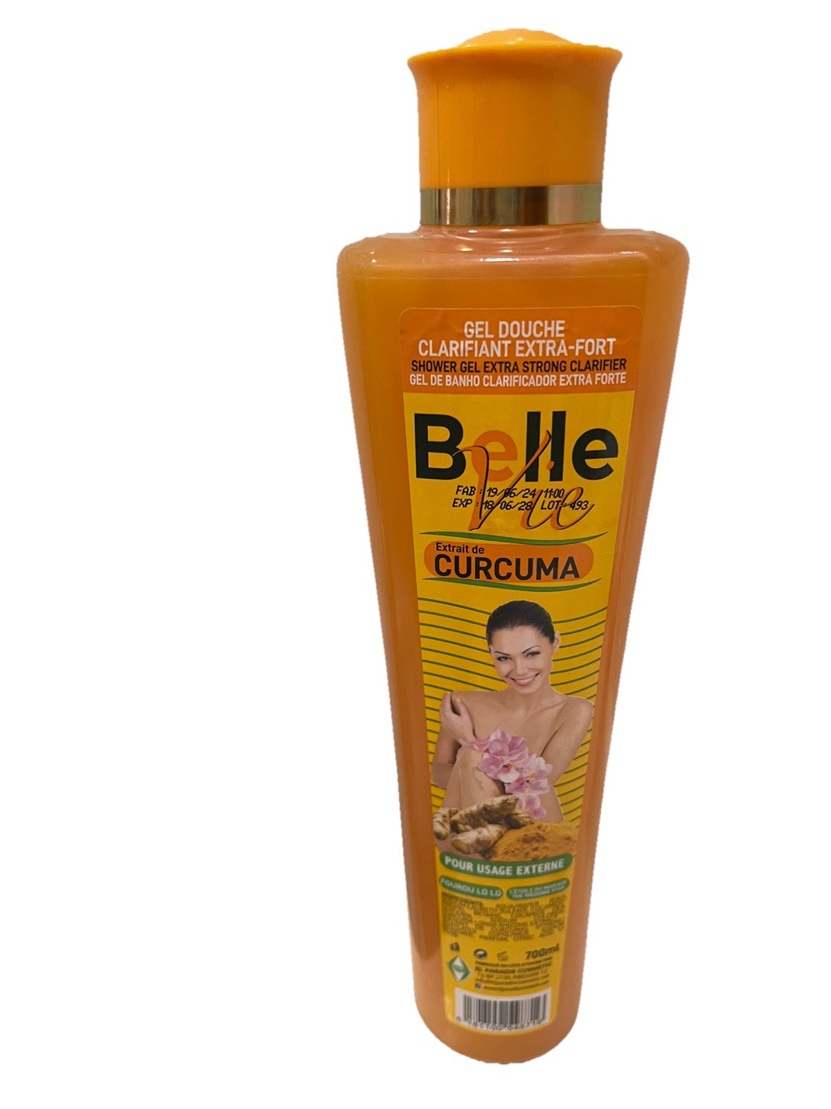  Belle Vie Curcuma Extracts clarifying Shower Gel 700ml. 