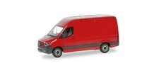Herpa 093811-002 - 1:87 Mercedes-Benz Sprinter '18 Kasten Hochdach, rot - Neu
