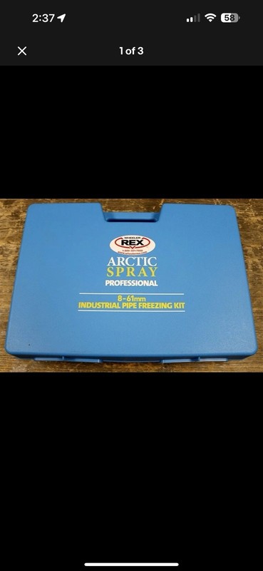 Wheeler Rex 1755 Arctic Spray 8-61mm Industrial Pipe Freezing Kit 38L048