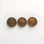 1928 1928D 1928s  Buffalo Nickel US Coin Lot  - 1928 1928D 1928S All VG+