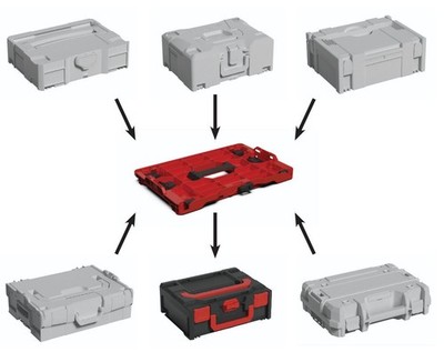 Parkside PPWD 30 B2 Staubsauger Adapter für Festool, Makita, Bosch und Starmix