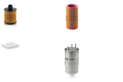 MANN-FILTER Inspektionspaket Filtersatz XL Filtereinsatz Leitungsfilter für FIAT