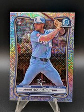 2026 Bowman Mega Box Jac Caglianone #75 Chrome Mojo Refractor RC Royals