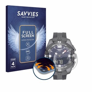 4 Pezzi Full-Screen per Tissot T-Touch Connect Solar Pellicola Trasparente