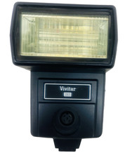 Vintage Vivitar 283 Auto Thyristor Flash Hot Shoe Camera Flash Unit Untested
