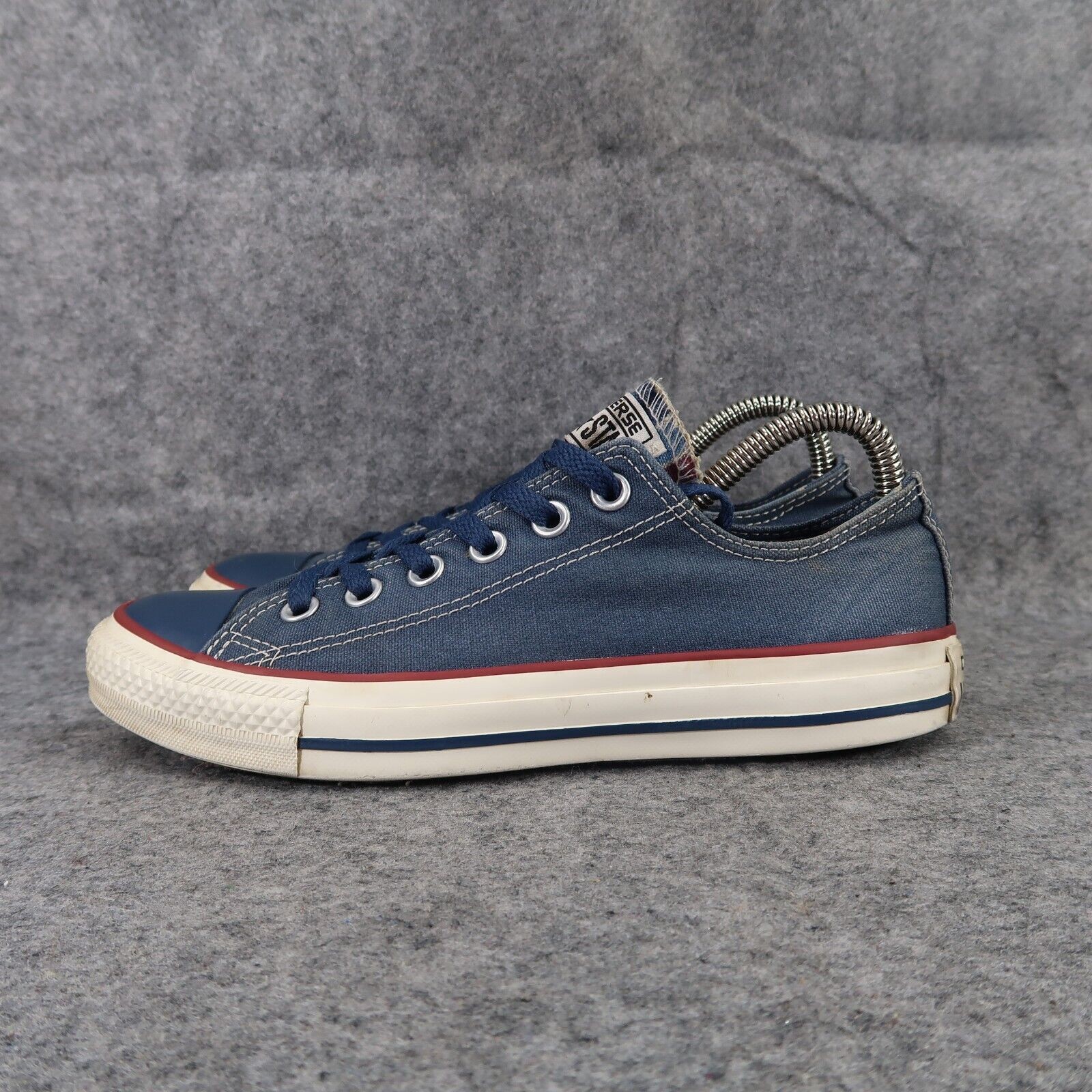 Converse Shoes Womens 7 Sneakers Lifestyle Chuck Taylor Low Blue Canvas Classic thumbnail 4