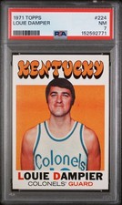 1971 TOPPS #224 LOUIE DAMPIER ROOKIE RC PSA 7 NM Kentucky Colonels
