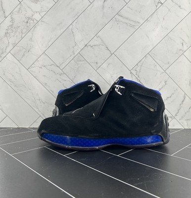 Nike Air Jordan 18 OG 2003 Black Sport Royal Size 10 305869-041  665215289130|