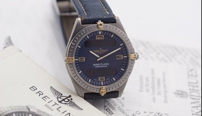 Breitling Aerospace Titan LC 100 1994 Papiere F56059