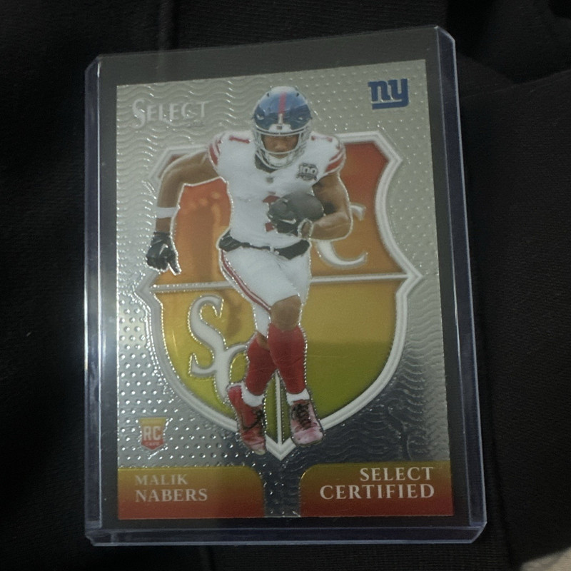 Panini 2024 Select Malik Nabers Select Certified Rookies #6 New York Giants