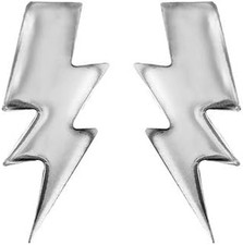 Orecchini a Perno Fulmine Da Donna in Argento Sterling