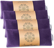 Weighted Eye Mask for Sleep, Yoga, Meditation, Lavender Eye Pillow Heated for He