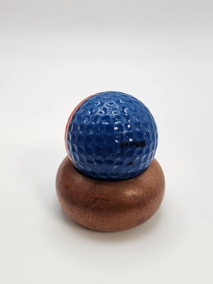 Pelota de Golf Ping Roja y Azul Dos Tonos Ojo de Ping Karsten Coleccionistas Pelota De Colección Foto 4 de 4