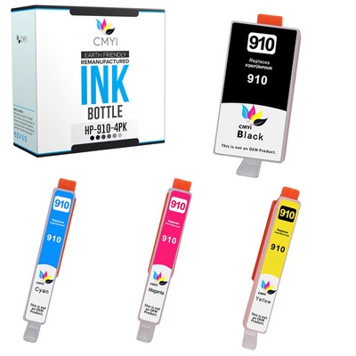 CMYi Compatible HP 910 Ink Cartridges Combo Pack for OfficeJet Pro 8034e 8035